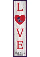 Ole Miss Rebels 48 Inch Love Leaner Sign - Blue
