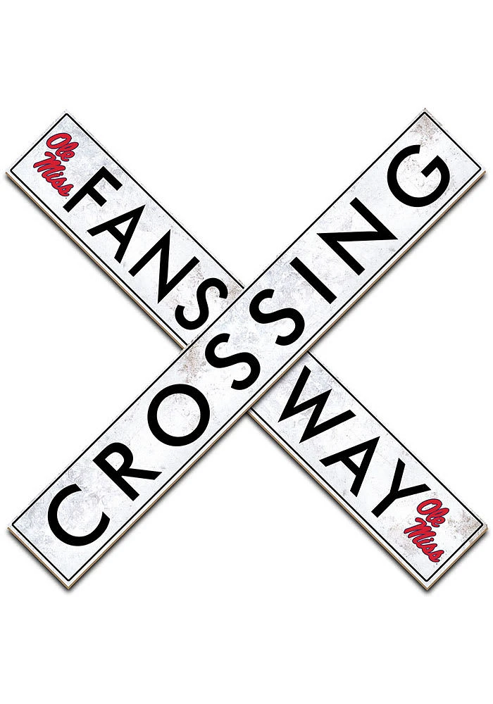 Ole Miss Rebels 48 Inch Fans Way Crossing Wall Art