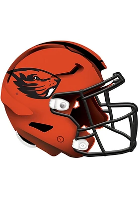 Oregon State Beavers 12in Authentic Helmet Sign - Orange