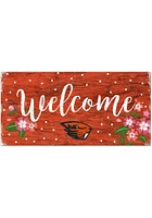 Oregon State Beavers Welcome Floral Sign - Orange