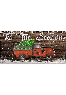 Oregon State Beavers Tis the Season 6x12 Sign - Orange