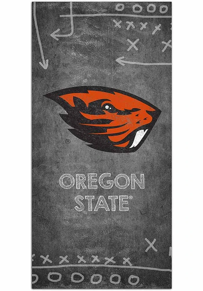 Oregon State Beavers Chalk Playbook Sign - Orange