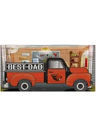 Oregon State Beavers Best Dad Truck Sign - Orange
