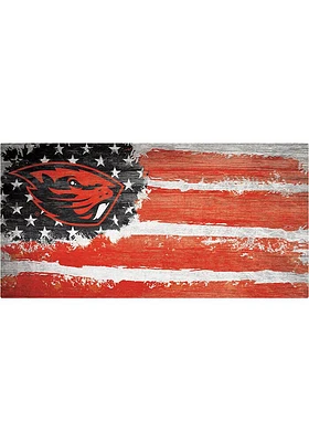 Oregon State Beavers Flag 6x12 Sign - Orange