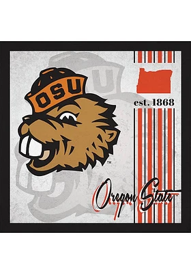 Oregon State Beavers Album Sign - Orange