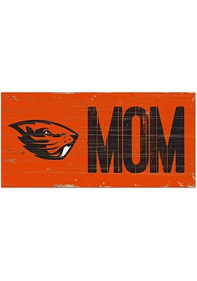 Oregon State Beavers MOM Sign - Orange
