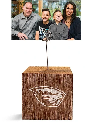 Oregon State Beavers Block Spiral Photo Holder Orange Desk Accessory