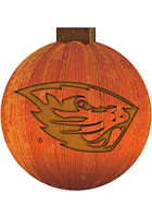 Oregon State Beavers Halloween Pumpkin Sign - Orange