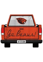 Oregon State Beavers Truck Back Cutout Sign - Orange
