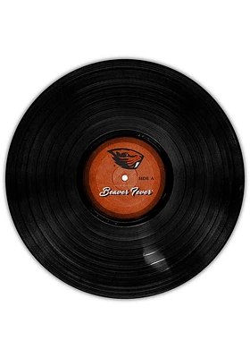 Oregon State Beavers 12 Inch Vinyl Circle Sign - Orange