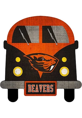 Oregon State Beavers Team Bus Sign - Orange