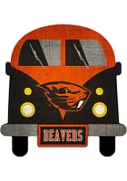 Oregon State Beavers Team Bus Sign - Orange