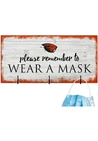 Oregon State Beavers Please Wear Your Mask Sign - Orange