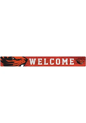 Oregon State Beavers Welcome Strip Sign - Orange