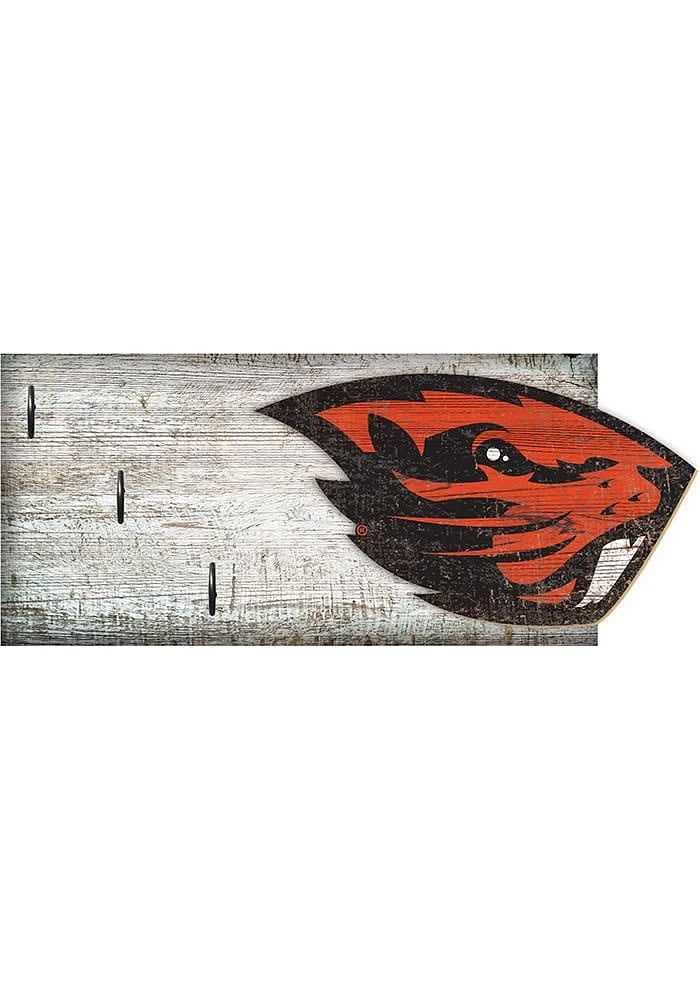 Oregon State Beavers Key Holder Sign - Orange