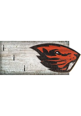 Oregon State Beavers Key Holder Sign - Orange