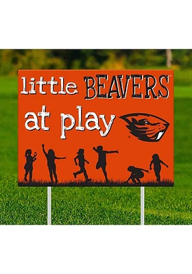 Oregon State Beavers Little Fans at Play Yard Sign - Orange