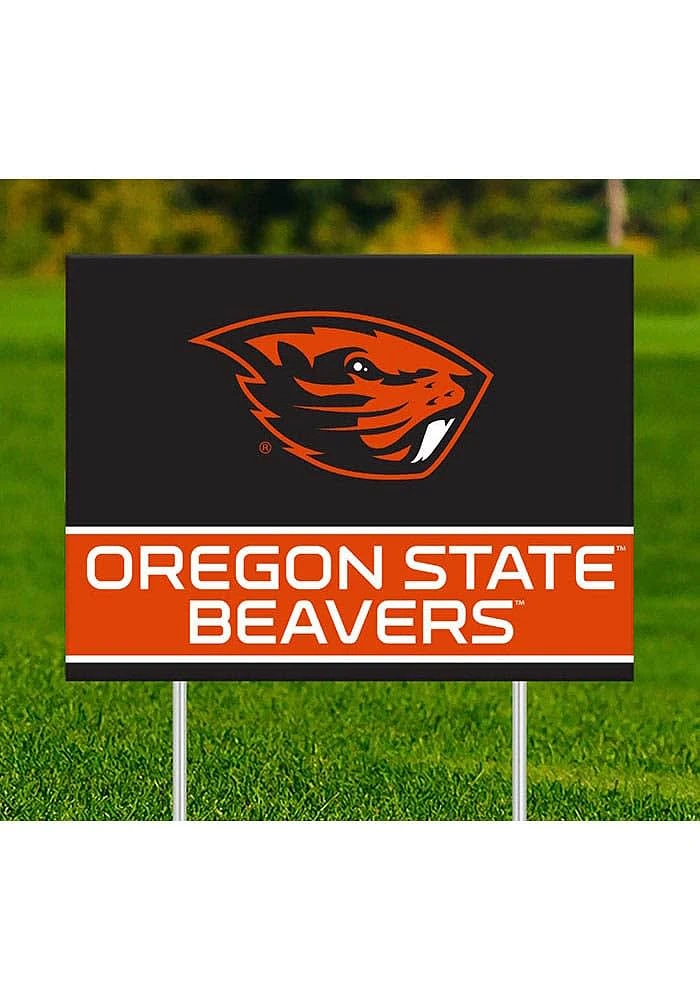 Oregon State Beavers Team Yard Sign - Orange