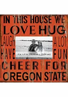 Oregon State Beavers In This House 10x10 Picture Frame - Orange