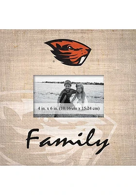 Oregon State Beavers Family Picture Picture Frame - Orange
