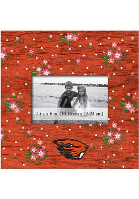 Oregon State Beavers Floral Picture Frame - Orange