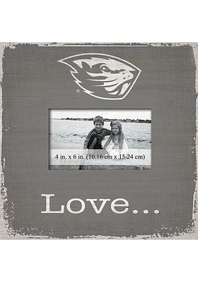 Oregon State Beavers Love Picture Picture Frame - Orange