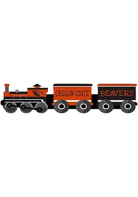 Oregon State Beavers Train Cutout Sign - Orange