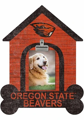 Oregon State Beavers Dog Bone House Clip Picture Frame - Orange