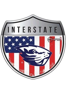Oregon State Beavers 24in Americana Interstate Sign - Orange