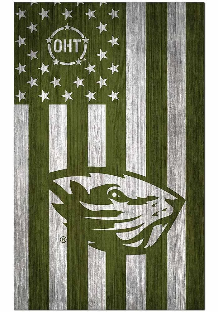 Oregon State Beavers 11x19 OHT Military Flag Sign - Orange