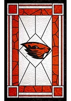 Oregon State Beavers Stained Glass Sign - Orange