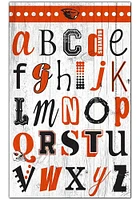 Oregon State Beavers Alphabet Sign - Orange