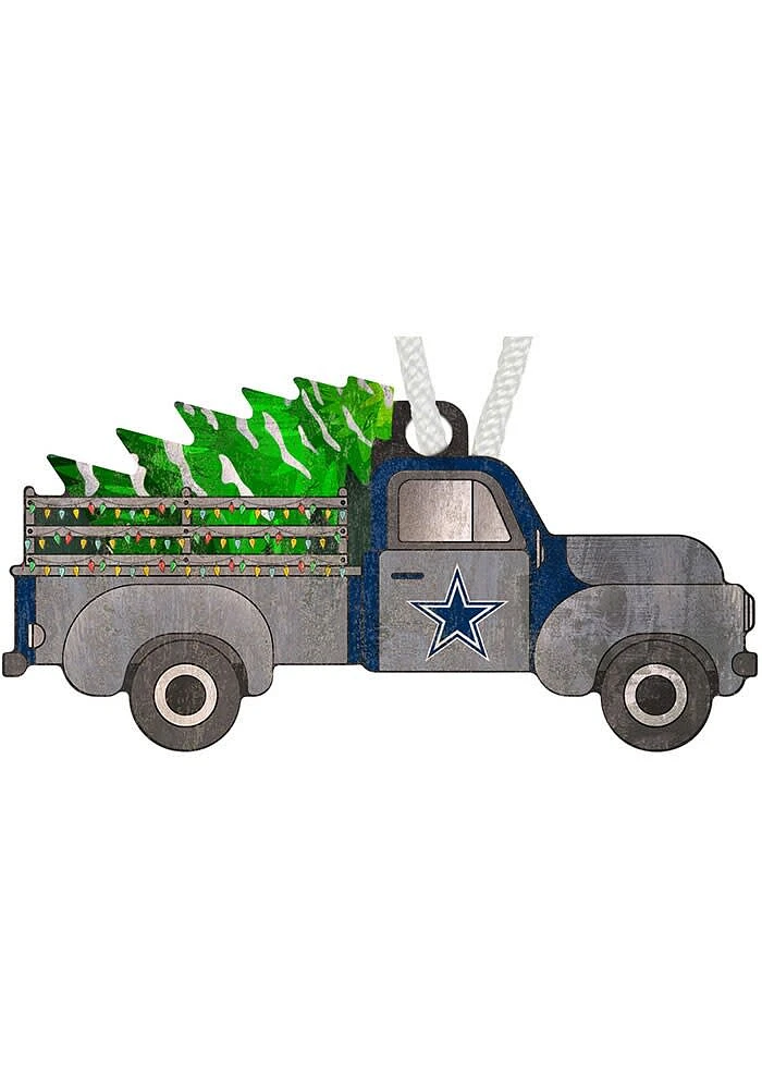 Dallas Cowboys Christmas Truck Ornament - Blue