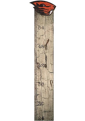 Oregon State Beavers Growth Chart Sign - Orange