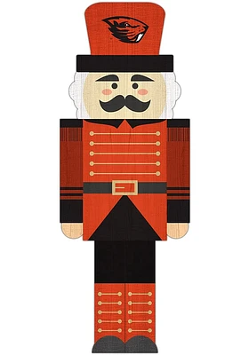 Oregon State Beavers 31 Inch Nutcracker Leaner Sign - Orange