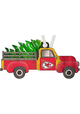 Kansas City Chiefs Christmas Truck Ornament - Red