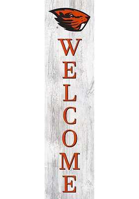 Oregon State Beavers 48 Inch Welcome Leaner Sign - Orange