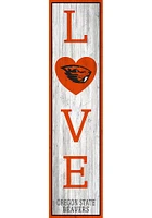 Oregon State Beavers 48 Inch Love Leaner Sign - Orange