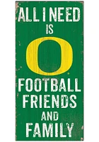 Oregon Ducks Football Friends and Family Sign - Green
