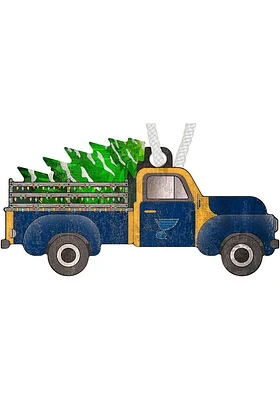 St Louis Blues Christmas Truck Ornament