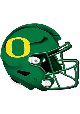 Oregon Ducks 12in Authentic Helmet Sign - Green