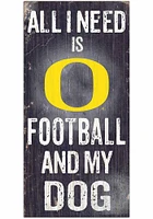 Oregon Ducks Football and My Dog Sign - Green