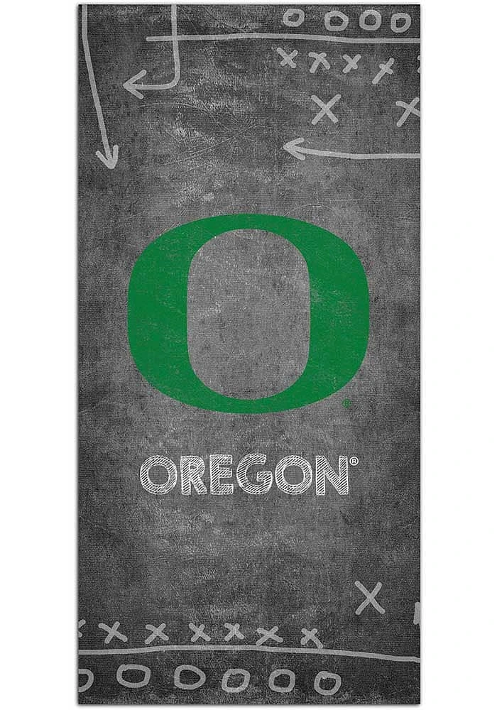 Oregon Ducks Chalk Playbook Sign - Green