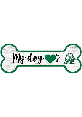 Oregon Ducks Dog Bone 6x12 Sign - Green