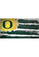 Oregon Ducks Flag 6x12 Sign - Green