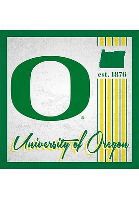 Oregon Ducks Album Sign - Green