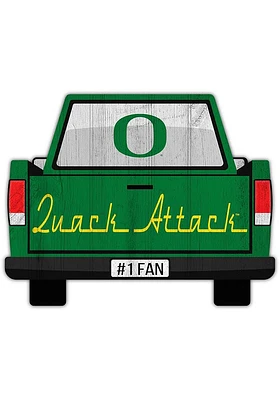 Oregon Ducks Truck Back Cutout Sign - Green