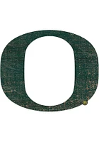 Oregon Ducks Team Logo 8 Inch Cutout Sign - Green