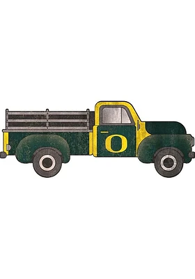 Oregon Ducks 15 Inch Truck Sign - Green