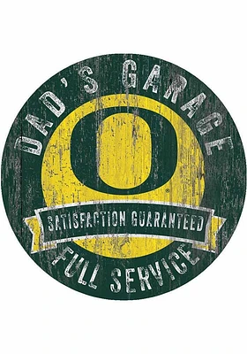 Oregon Ducks Dads Garage Sign - Green